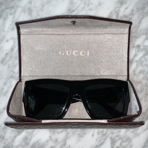 GUCCI ‘GG’ logo square sunglasses oversized - Picture 9 of 10